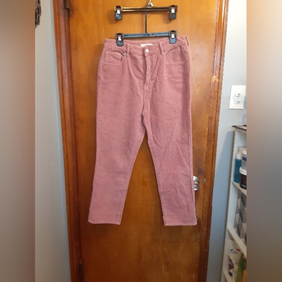Pacsun NWT Women's Corduroy Rose Pink Mom Jeans 100%Cotton Size 30 - Picture 3 of 7